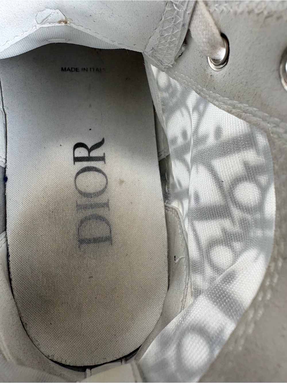Translucent Lace-Up High Top Sneakers with Monogram - Picture 9 of 12